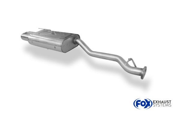 Endschalldämpfer - 160x80 Typ 53 passend für: Honda Accord V (Bj. 93-98) 2,0l 96kW (CE8/ CC7)  2,2l 110kW
